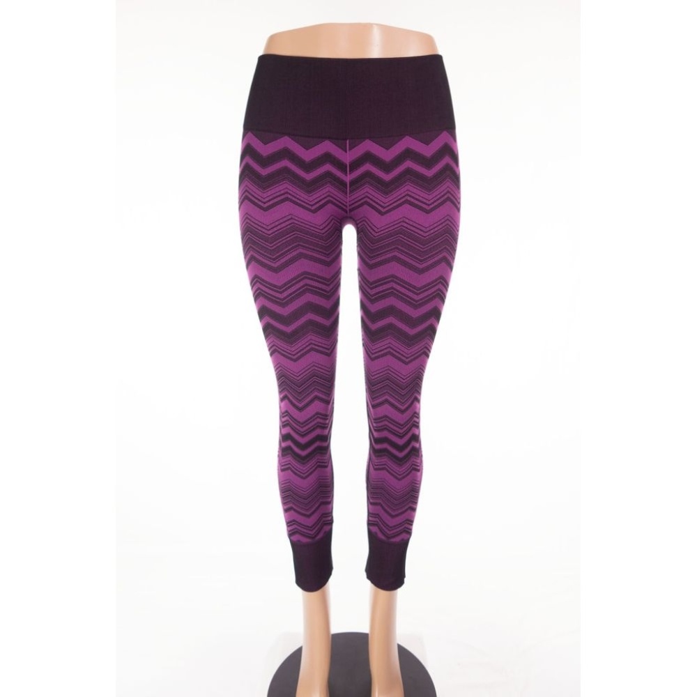 lululemon athletica Purple Chevron Knit Leggings